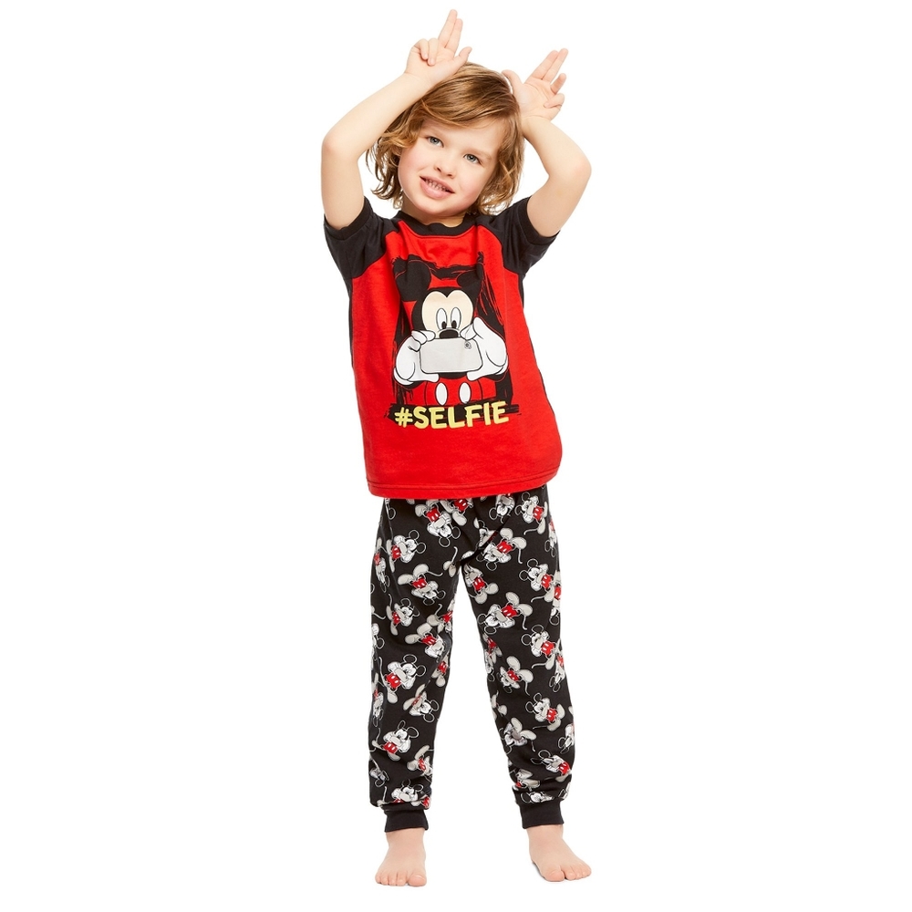Disney 6X Mickey 2-Piece Short-Sleeve Cotton PJ